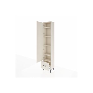 Arges Dolap 5 Raflı Tek Çekmeceli Tek Kapaklı 44x30x221 Aytaşı-aytaşı