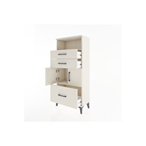 Hyperion Dolap 2 Raflı 3 Çekmeceli 2 Kapaklı 60x44x134 Aytaşı-aytaşı