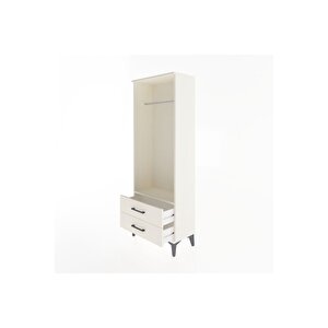 Arges Dolap Tek Raflı 2 Çekmeceli Tek Askılı 60x30x163 Aytaşı-aytaşı