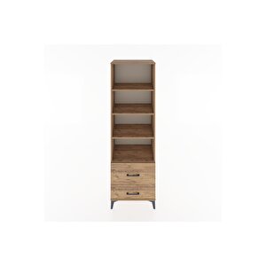 Hyperion Dolap 4 Raflı 2 Çekmeceli 60x44x195 Çam-çam