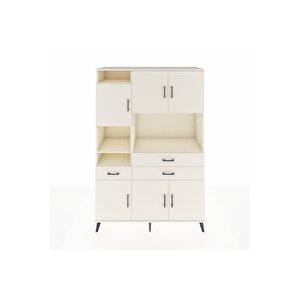 Hyperion Gardrop 9 Raflı 3 Çekmeceli 6 Kapaklı 132x44x195 Aytaşı-aytaşı