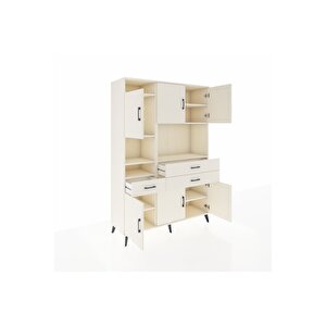 Hyperion Gardrop 9 Raflı 3 Çekmeceli 6 Kapaklı 132x44x195 Aytaşı-aytaşı