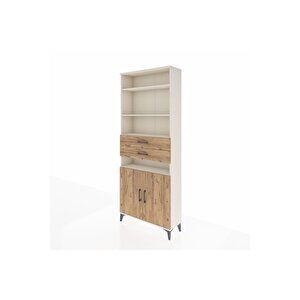 Arges Dolap 5 Raflı 2 Çekmeceli 2 Kapaklı 88x30x221 Aytaşı-çam