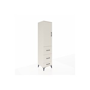 Hyperion Dolap 3 Raflı 3 Çekmeceli Tek Kapaklı 44x44x195 Aytaşı-aytaşı