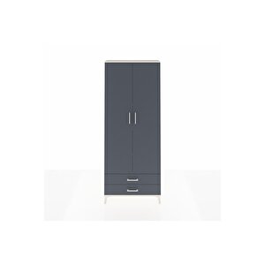 Arges Dolap 5 Raflı 2 Çekmeceli 2 Kapaklı 88x30x221 Aytaşı-antrasit