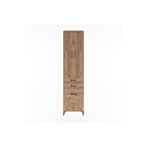 Hyperion Dolap 4 Raflı 3 Çekmeceli 4 Kapaklı 60x44x243 Çam-çam
