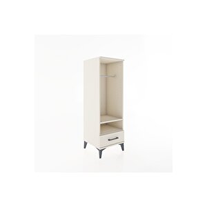 Hyperion Dolap 2 Raflı Tek Çekmeceli Tek Askılı 44x44x134 Aytaşı-aytaşı