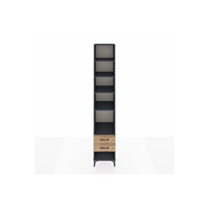 Hyperion Dolap 5 Raflı 2 Çekmeceli 44x44x243 Antrasit-çam