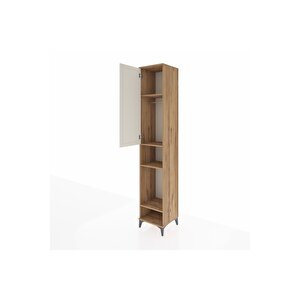 Hyperion Dolap 4 Raflı Tek Kapaklı Tek Askılı 44x44x243 Çam-aytaşı