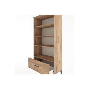 Hyperion Dolap 4 Raflı Tek Çekmeceli 88x44x182 Çam-çam