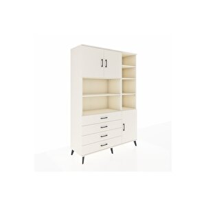 Hyperion Gardrop 9 Raflı 4 Çekmeceli 3 Kapaklı 132x44x195 Aytaşı-aytaşı