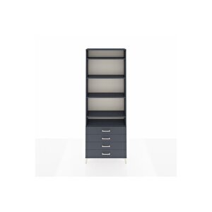 Arges Dolap 5 Raflı 4 Çekmeceli 88x30x243 Antrasit-antrasit