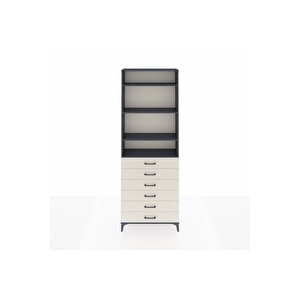 Arges Dolap 4 Raflı 6 Çekmeceli 88x30x243 Antrasit-aytaşı