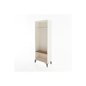 Arges Dolap Tek Raflı Kapaklı Tek Askılı 60x30x163 Aytaşı-çam