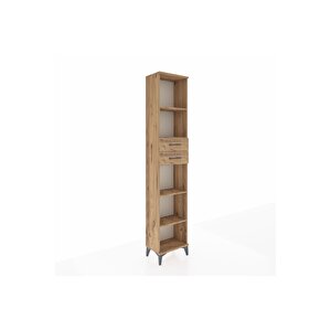 Arges Dolap 4 Raflı 2 Çekmeceli 44x30x221 Çam-çam