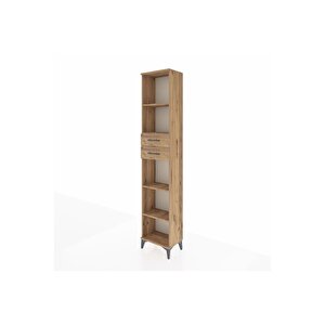 Arges Dolap 4 Raflı 2 Çekmeceli 44x30x221 Çam-çam