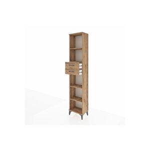 Arges Dolap 4 Raflı 2 Çekmeceli 44x30x221 Çam-çam