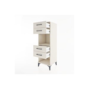Hyperion Dolap Tek Raflı 4 Çekmeceli 44x44x134 Aytaşı-aytaşı