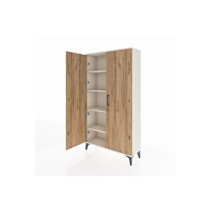 Arges Dolap 4 Raflı 2 Kapaklı 88x30x163 Aytaşı-çam