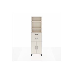 Arges Dolap 4 Raflı 2 Çekmeceli 2 Kapaklı 60x30x221 Aytaşı-aytaşı