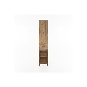 Hyperion Dolap 4 Raflı Tek Çekmeceli Tek Kapaklı 44x44x221 Çam-çam