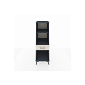 Kronos Dolap 2 Raflı Tek Çekmeceli 44x59x134 Antrasit-aytaşı