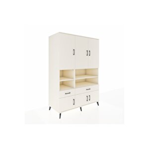 Kronos Dolap 8 Raflı 2 Çekmeceli 6 Kapaklı 132x59x195 Aytaşı-aytaşı/aytaşı