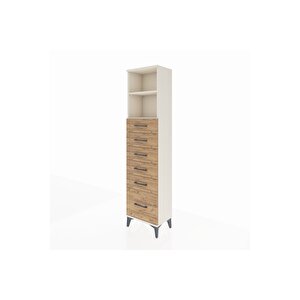 Arges Dolap 2 Raflı 6 Çekmeceli 44x30x182 Aytaşı-çam