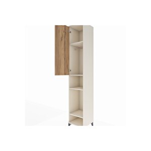 Hyperion Dolap 4 Raflı Tek Kapaklı Tek Askılı 44x44x243 Aytaşı-çam