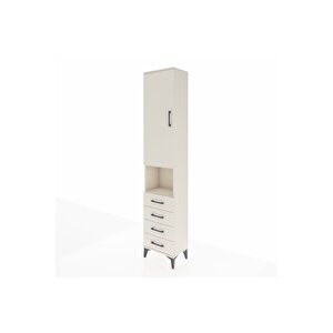 Arges Dolap 4 Raflı 4 Çekmeceli Tek Kapaklı 44x30x221 Aytaşı-aytaşı