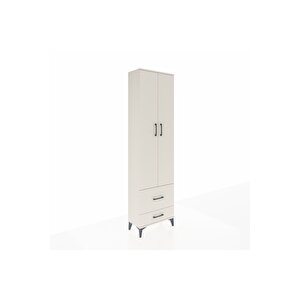 Arges Dolap 3 Raflı 2 Çekmeceli Tek Askılı 60x30x221 Aytaşı-aytaşı