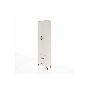 Arges Dolap 3 Raflı 2 Çekmeceli Tek Askılı 60x30x221 Aytaşı-aytaşı