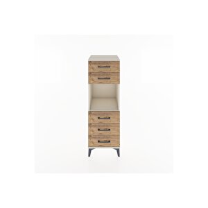 Hyperion Dolap Tek Raflı 5 Çekmeceli 44x44x134 Aytaşı-çam