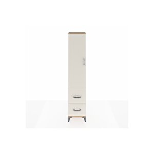 Arges Dolap 2 Raflı 2 Çekmeceli Tek Askılı 44x30x221 Çam-aytaşı