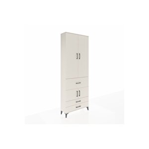 Arges Dolap 5 Raflı 3 Çekmeceli 4 Kapaklı 88x30x243 Aytaşı-aytaşı