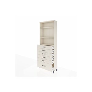 Arges Dolap 3 Raflı 6 Çekmeceli 88x30x243 Aytaşı-aytaşı