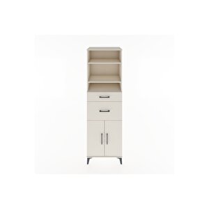 Hyperion Dolap 4 Raflı 2 Çekmeceli 2 Kapaklı 60x44x195 Aytaşı-aytaşı