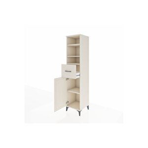 Hyperion Dolap 4 Raflı Tek Çekmeceli Tek Kapaklı 44x44x195 Aytaşı-aytaşı