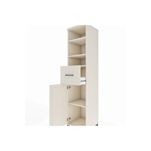 Hyperion Dolap 4 Raflı Tek Çekmeceli Tek Kapaklı 44x44x195 Aytaşı-aytaşı