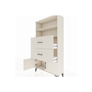 Arges Dolap 2 Raflı 2 Çekmeceli 2 Kapaklı 88x30x163 Aytaşı-aytaşı