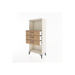Hyperion Dolap Tek Raflı 3 Çekmeceli 60x44x134 Aytaşı-çam