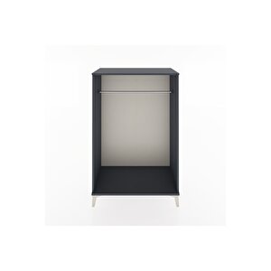 Hyperion Dolap Tek Askılı 88x44x134 Antrasit-antrasit