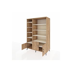 Kronos Dolap 10 Raflı 3 Kapaklı 132x59x195 Çam-çam/aytaşı