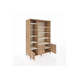 Kronos Dolap 10 Raflı 3 Kapaklı 132x59x195 Çam-çam/aytaşı