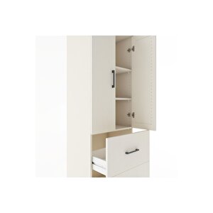 Hyperion Dolap 3 Raflı 2 Çekmeceli 2 Kapaklı 60x44x182 Aytaşı-aytaşı