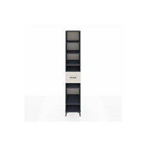 Hyperion Dolap 6 Raflı Tek Çekmeceli 44x44x243 Antrasit-aytaşı