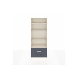 Arges Dolap 4 Raflı 2 Çekmeceli 88x30x221 Aytaşı-antrasit