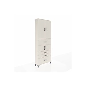 Arges Dolap 4 Raflı 4 Çekmeceli 4 Kapaklı 88x30x243 Aytaşı-aytaşı