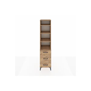 Hyperion Dolap 4 Raflı 3 Çekmeceli 44x44x195 Çam-çam