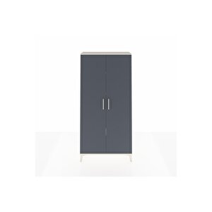 Arges Dolap 4 Raflı 2 Kapaklı 88x30x182 Aytaşı-antrasit